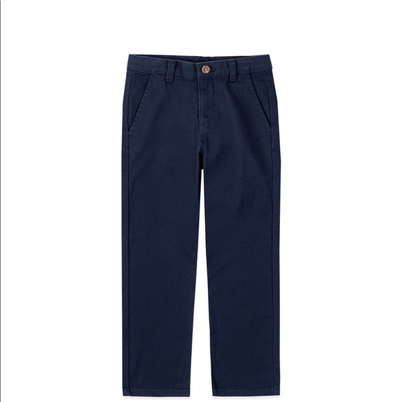 Izod Boy’s Navy Blue Flat Front Stretch Chino Pant| size 7 slim - Picture 1 of 6